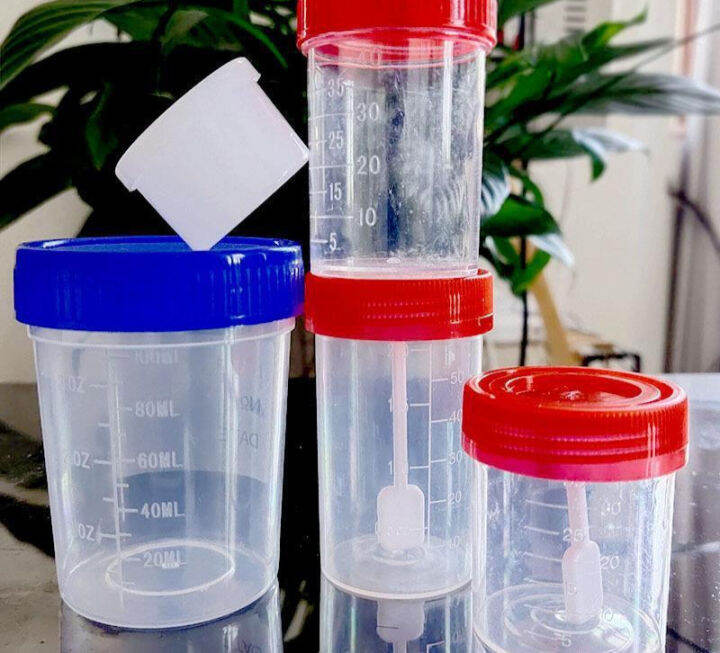 Disposable fecal sample collection tube, urine cup, 40ml sample bottle, 60 sterile sputum cup