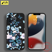 [NANU] เคสสำหรับ Apple Iphone 6S 7 X XS XR 8 11 12 13 Pro Plus Max เด็กหญิงเด็กชายฝาครอบแบบคู่รูปผีเสื้อขนาดเล็ก