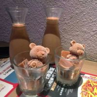 1pc Bear Ice Cube Tray Mold Household Ice Maker Silicone Box Coffee Ice Cream Mould Bear Cartoon Whiskey Wine Drink Coffee Decor