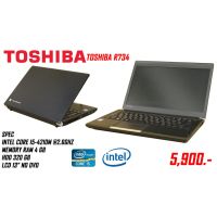 Notebook Toshiba dynabook R734 core i5 -4210M  Ram 4 gb HDD 320 gb  LCD 13.3" แถมฟรี กระเป๋า เม้าส์ โปรแกรมพร้อมใช้งาน