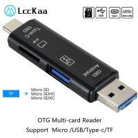 Pembaca Kartu OTG 3 In 1 Micro USB Tipe C Pembaca Multi Kartu OTG Universal Kecepatan Tinggi untuk Header Ekstensi Komputer Android