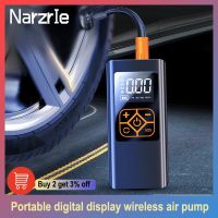 Car Tire Inflation Pump Wireless Portable Air Compressor Digital Display Mini Tire Inflator for Motorcycle Bicycle Balls Boat Air Compressors  Inflato