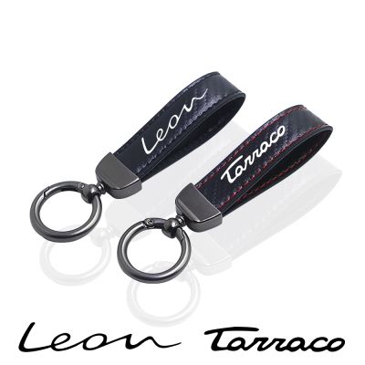 car Key chain Rings carbon fiber keychain for Seat leon cupra str fr st Car Accessories auto key ring