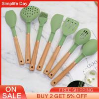 Stainless Steel Wooden Handle Silicone Kitchenware Set 13 Piece Non-stick Kitchen Utensils Silicone Spatula Kitchen Tools Pots Pans