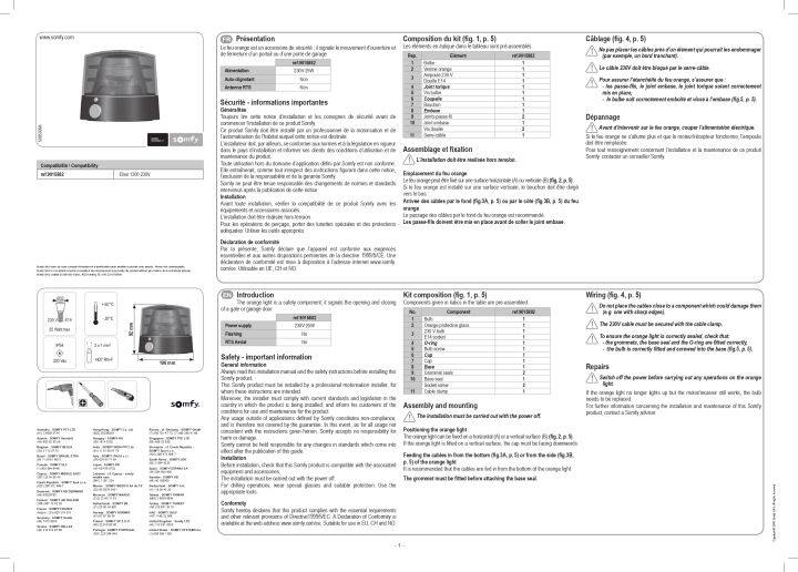 somfy-ไฟแจ้งเตือนการเปิดปิดประตู-somfy-amber-light-master-pro-หลอดไฟคุณภาพสูง-สีส้ม-แจ้งเตือนเมื่อเปิดปิดประตู-ประกัน3ปี