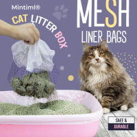 10ชิ้นแพ็ค Cat Litter Bag Cat Litter Mesh Liner Bags Cat Litter Pan Bags Kitten Cleaning Supplies Cat Supplies