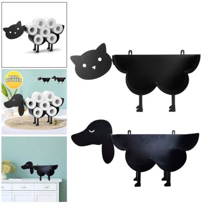 ✌ Puppy/decorative cat toilet paper support toilet tissue storage toilet tissue toilet paper roll iron z8p5