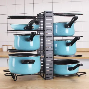 Tower Adjustable Pot Lid and Frying Pan Organizer