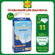 Tã dán người lớn già Gold Royal thấm hút cực đại 2000ml size L75-150cm