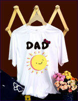 ??เสื้อยืดครอบครัว ลายพ่อ แม่ ลูกสาว ลูกชาย Happy family ใส่เที่ยวกับครอบครัว  S-3XL??