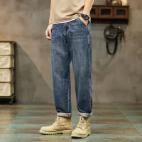 2023 Spring High -Quality Denim Pants MenS New Product Tide Brand Beautiful Elastic Hallen Casual