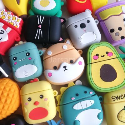 Cases For AirPods 2 Soft Cartoon Wireless Earphone Case For Air Pods Charging Box Cover For airpods case Silicone Headphones Accessories
