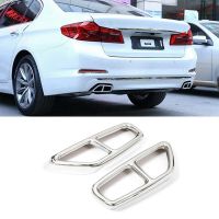 Quad Exhaust Cover Muffler Tail Frame Car Accessories Car for BMW BMW 5 Series G30 2017-2019