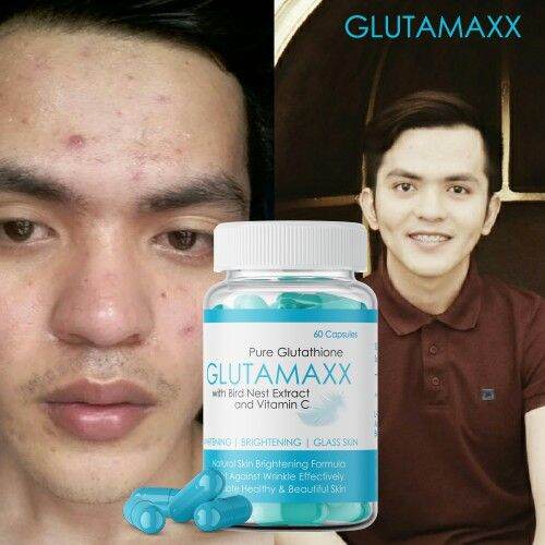 PURE GLUTATHIONE GLUTAMAXX WITH BIRD NEST EXTRACT AND VITAMIN C