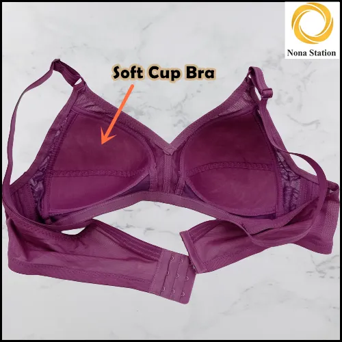 NS B010 Women Soft Cup Non Wired Full Coverage Bra Cup B / C Plus Size 36 -  46