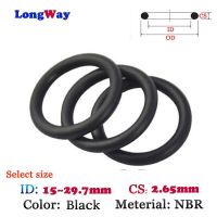 CS2.65 ID15.0mm Fluoro Rubber O 10pcs Washer Plastic gasket Silicone ring film oil and water seal NBR