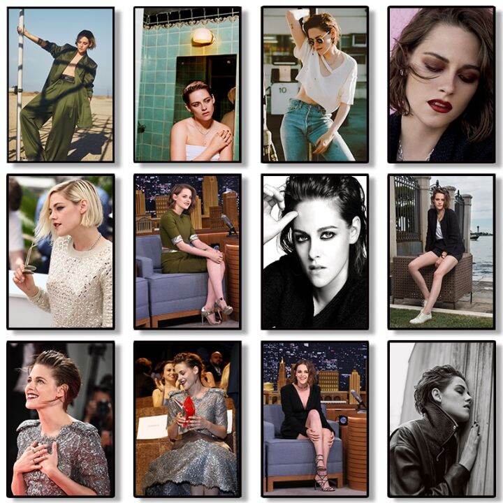 kristen-stewart-aesthetic-nordic-พิมพ์-wall-art-ภายในโปสเตอร์-home-room-ตกแต่งโปสเตอร์ภาพวาดผ้าใบภาพยนตร์-star-picture