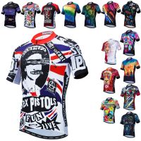 HOT★Weimostar ตลกขี่จักรยาน Jersey ฤดูร้อน MTB จักรยาน Jersey Anti-UV เสื้อ Racing กีฬาจักรยานเสื้อผ้าจักรยานรอบสวมใส่