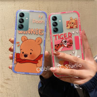 เคสโทรศัพท์ Samsung Galaxy A05 A05s M34 M54 S23 FE 5G เคส ดีไซน์ใหม่สุดฮอตคลาสสิกยอดนิยมการ์ตูนหมีหมูซิลิคอนโทรศัพท์มือถือโปร่งใสบางเฉียบปกอ่อน Case 2023