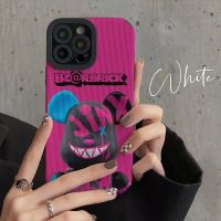 เคสหมีรุนแรง iPhone 14 13 12 11 Pro Max X Xs Xr 7 8 Plus คลุมทั้งหมดหนังนิ่ม