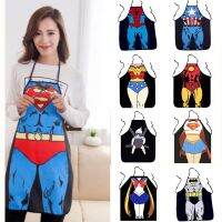 ☁☫☍ Women Men Waterproof Kitchen Bib Aprons Superhero Costume