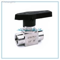 ❁ Free Shipping 1/8 1/4 3/8 1/2 BSP Equal female Thread SS 304 Stainless Steel Flow Control shut off Ball Valve Q11SA-PN6.4