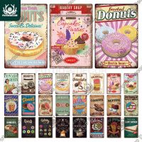 【YF】✹♚  Putuo Donuts Dessert Plaque Metal Plate Tin Sign Wall Poster for Iron Painting