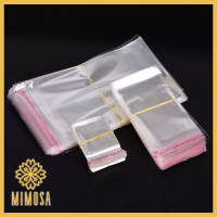 MIMOSA (100 ใบ/แพ็ค) ถุงแถบกาวในตัว ถุงใส OPP ถุงแก้ว ถุงพลาสติก ซองพลาสติกใส ใส่ขนม สินค้ากิ๊ฟช็อป ราคาประหยัด