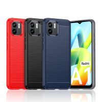 （ใหม่）สำหรับ Redmi เคส A1สำหรับ Xiaomi Redmi A1 A1 Plus ฝาครอบ Capa Shell กันกระแทกคาร์บอนไฟเบอร์อ่อนกันชนโทรศัพท์สำหรับ Redmi A1