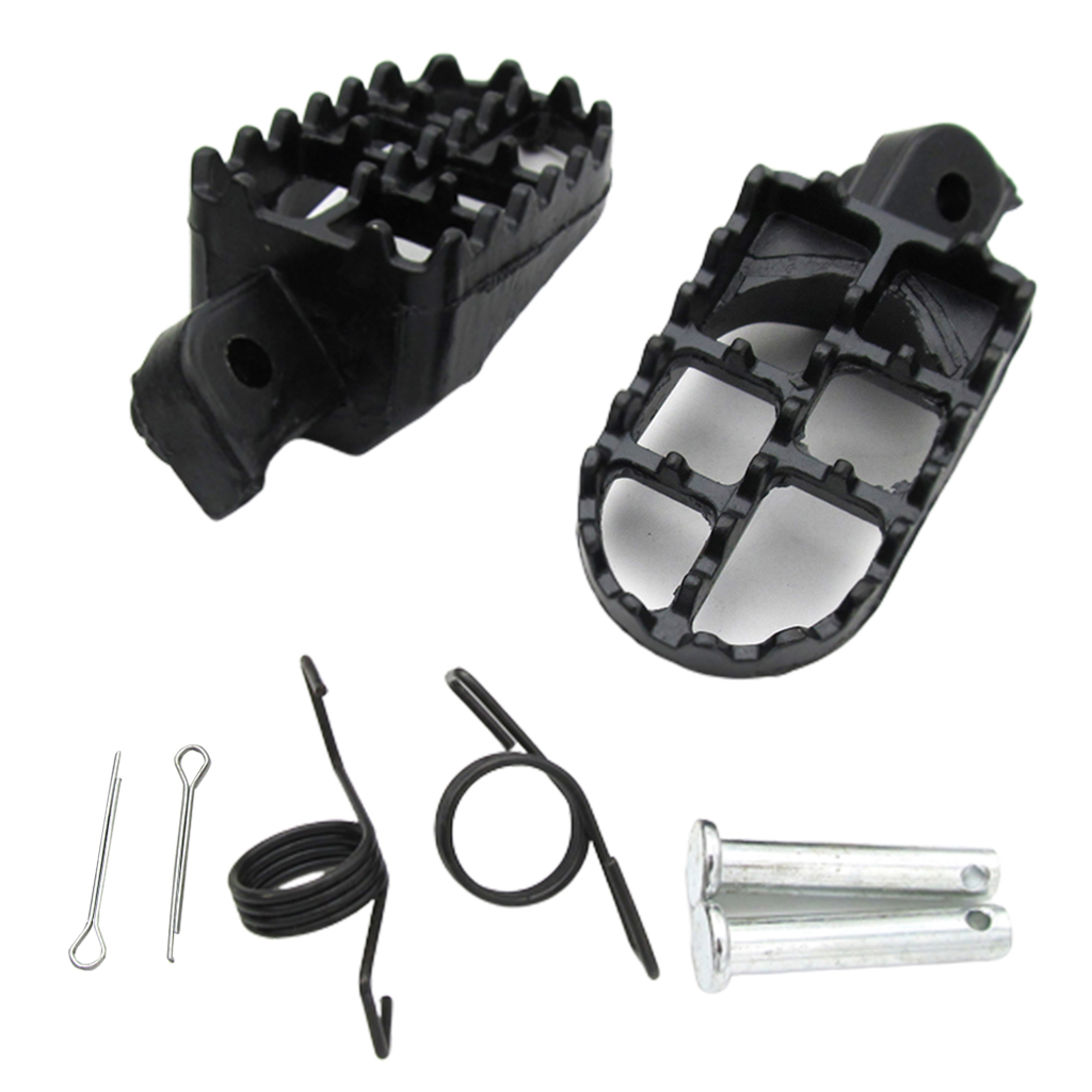 1981-2012 Black Foot Pegs Footrests PW80 and TW200 for Yamaha PW50 TTR90 