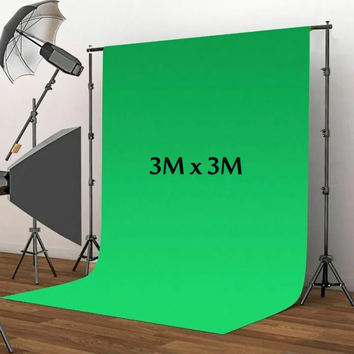 2m 3m 6m Muslin Photo Background Studio Screen Backdrop Cloth 3Mx3M (Green)  | Lazada