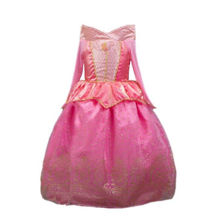 girl-princess-dresses-up-kids-sleeping-beauty-blue-pink-fancy-costume-children-christmas-birthday-party-ball-gown-aurora-clothes