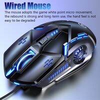 G5 Ergonomic Wired Gaming Mouse RGB Mute Mouse LED Backlit 3200dpi 6 Button USB Mechanical Mause for PC Laptop Computer Gamer