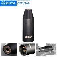 BOYA 35C-XLR อะแดปเตอร์ไมโครโฟนตัวเมียแจ็คขนาดเล็ก3.5มม. (TRS) ไปยัง3-Pin XLR ตัวผู้หัวเชื่อมต่อสำหรับ Sony กล้องบันทึกและเครื่องผสม