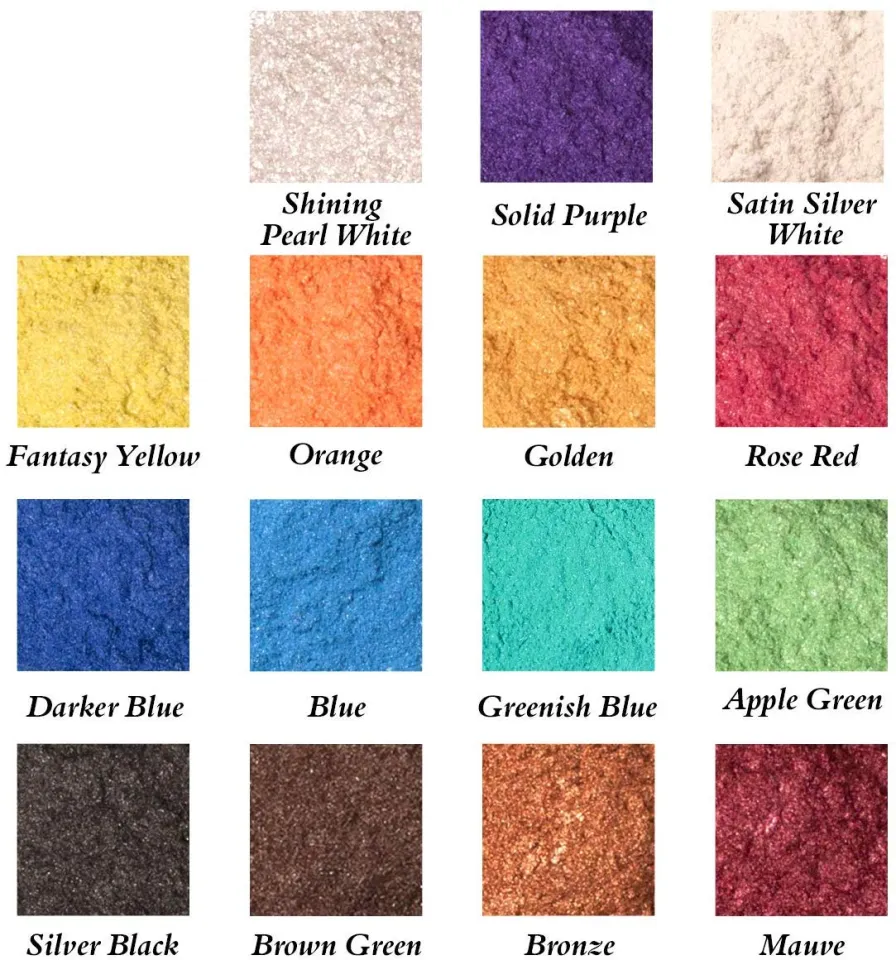 SEISSO Mica Powder for Epoxy Resin, 15 Jars of Pigment for Lip Gloss, Soap  Making, Bath Bomb, Paint, Resin Dye, and Nail Polish Art (0.35oz/10g Each