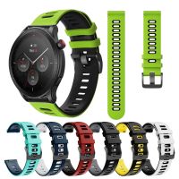 Double Color 22mm Silicone Strap For Amazfit GTR 4 3 2 Watch Band Quick Release Bracelets For Amazfit GTR 47mm Correa Wristband