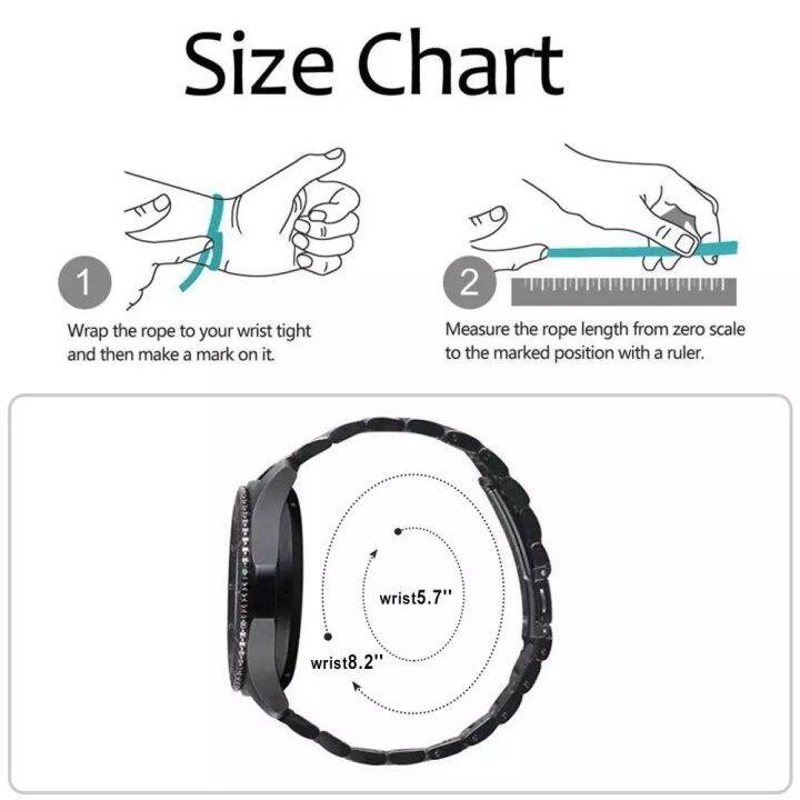 a-decent035-สร้อยข้อมือนาฬิกา20มม-22มม-สำหรับนาฬิกา-samsung-galaxy-4-5-44-40มม-watch5-pro-45มม-สำหรับนาฬิกา-samsung-galaxy-active-2สายนาฬิกา