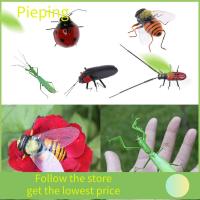 PIEPING 5PCS/Set ในร่มและกลางแจ้ง ดินเหนียว ตกแต่งแม่เหล็กตู้เย็น Coccinella septempunctata ตกแต่งบ้าน ตุ๊กตาแมลง โมเดลแมลง แมลงจำลอง รูปปั้นผึ้ง/ลองจิจูด