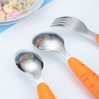 Limited Time Discounts 1/3PCS Baby Feeding Utensils Cartoon Fork Spoon Child Cutlery Set Kid Tableware Kitchen Gadgets Cake Vegetable Fork Teaspoon