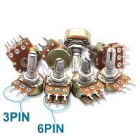 10PCS 15mm WH148 3Pin 6Pin B1K B2K B5K B10K B20K B50K B100K B250K B500K B1M Potentiometer 1K 2K 5K 10K 20K 50K 100K 250K 500K 1M