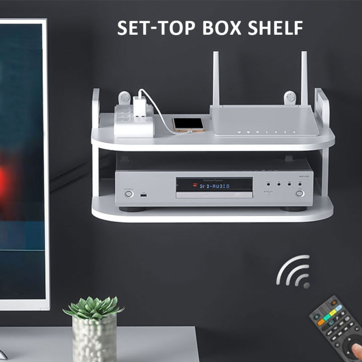 easy-install-accessories-wall-mount-stand-rack-storage-box-shelf-router-cket-space-saving-support-dvd-player-modern-home