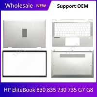 ของแท้สำหรับ HP ใหม่ Elitebook 830 835 730 735 G7 G8หน้าจอ LCD สำหรับแล็ปท็อปฝาหลังบานพับฝาปิดโน้ตบุคที่ฝ่ามือเคสด้านล่าง B C D กรอบ