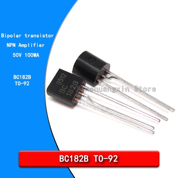 5pcs Original BC182B 182B BC182BRL1G TO 92 50V0.1A NPN Bipolar ...