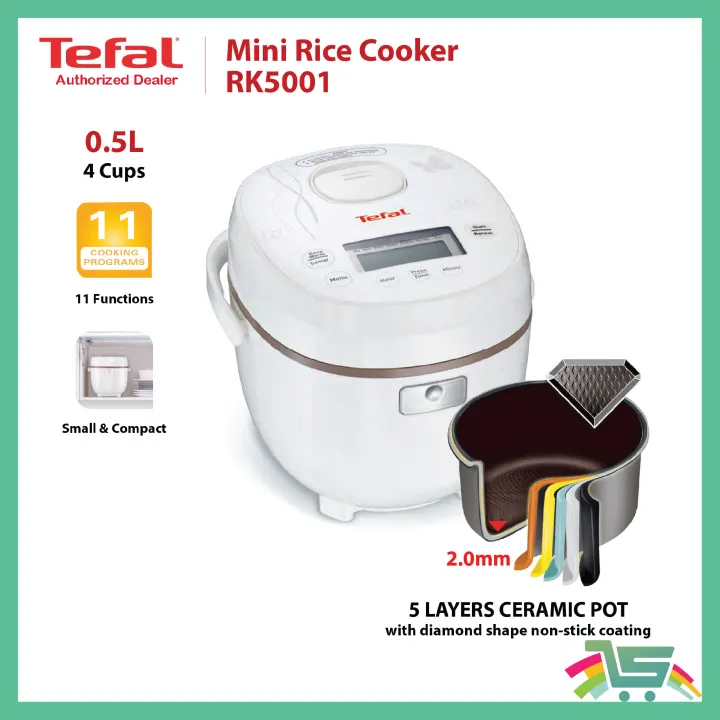 Tefal Rice Cooker Mini 0.5L (RK500166) Lazada