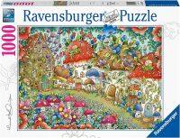 จิ๊กซอว์ Ravensburger - Floral Mushroom House  1000 piece  (ของแท้  มีสินค้าพร้อมส่ง)