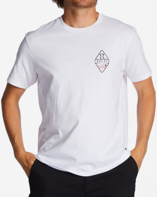 Billabong เสื้อยืดผู้ชาย Andy Irons Iconic Short Sleeve T-Shirt 231 ABYZT01762-WHT