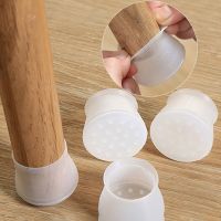 ℡▼ 20PCS Silicone Furniture Chair Legs Floor Protection Chair Cover Round Anti-slip Anti -noiseTable Feet Pad