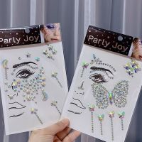 hot【DT】 Glitter Face Jewelry Sticker Jewels Makeup Eyeliner Temporary Bady Tools Rhinestones