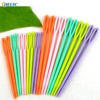 【CW】 10/20pcs Plastic Knitting Needles Crochet Hooks Tapestry Wool Yarn Children Sweater Weaving Tools 2 sizes