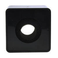 1pc Black ABS Mic mini phone Interview Square Square Logo Flag Station